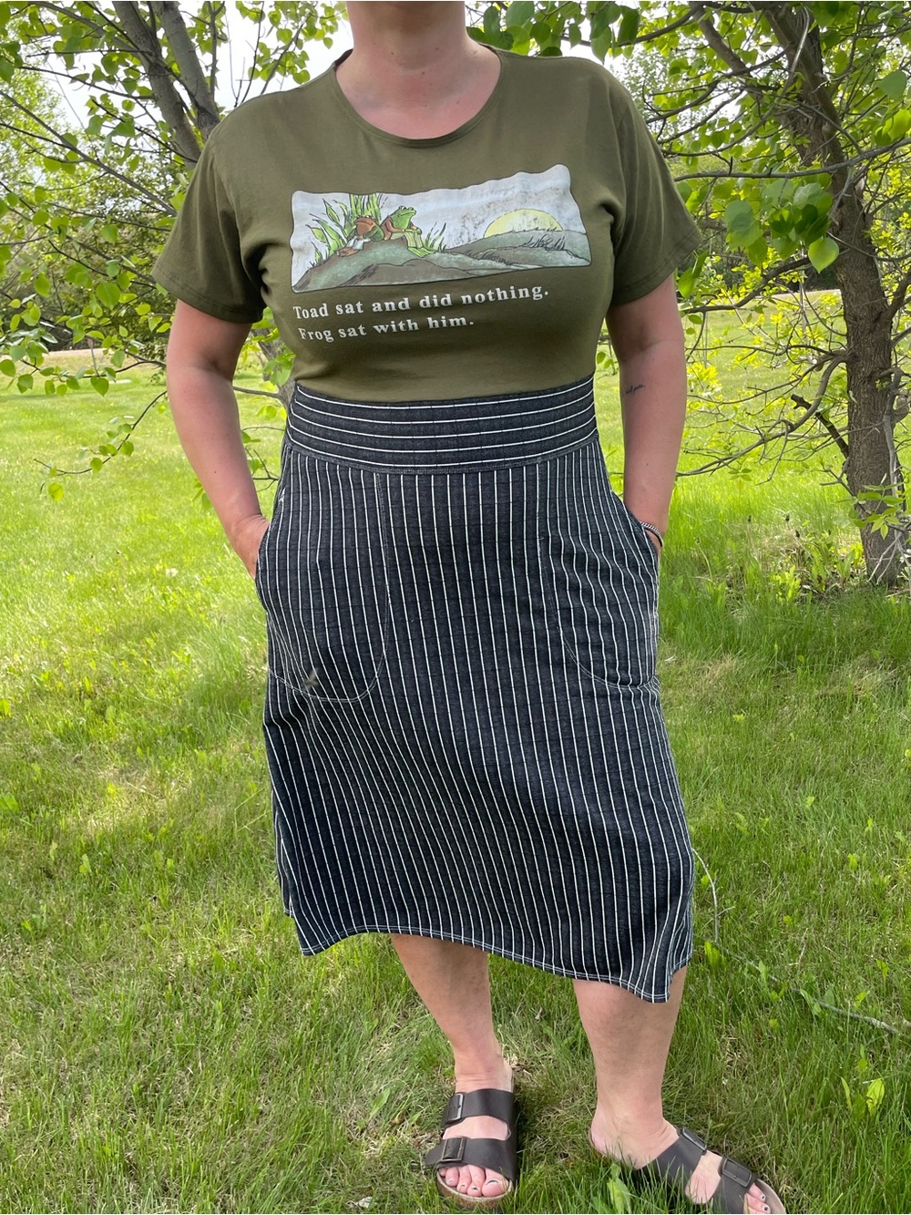 T Shirt dress with pockets!